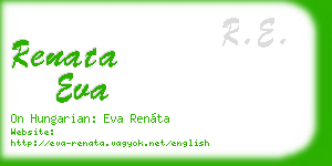 renata eva business card